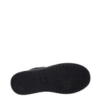 Schwarze Stoff-Sneaker mit niedrigem Schaft