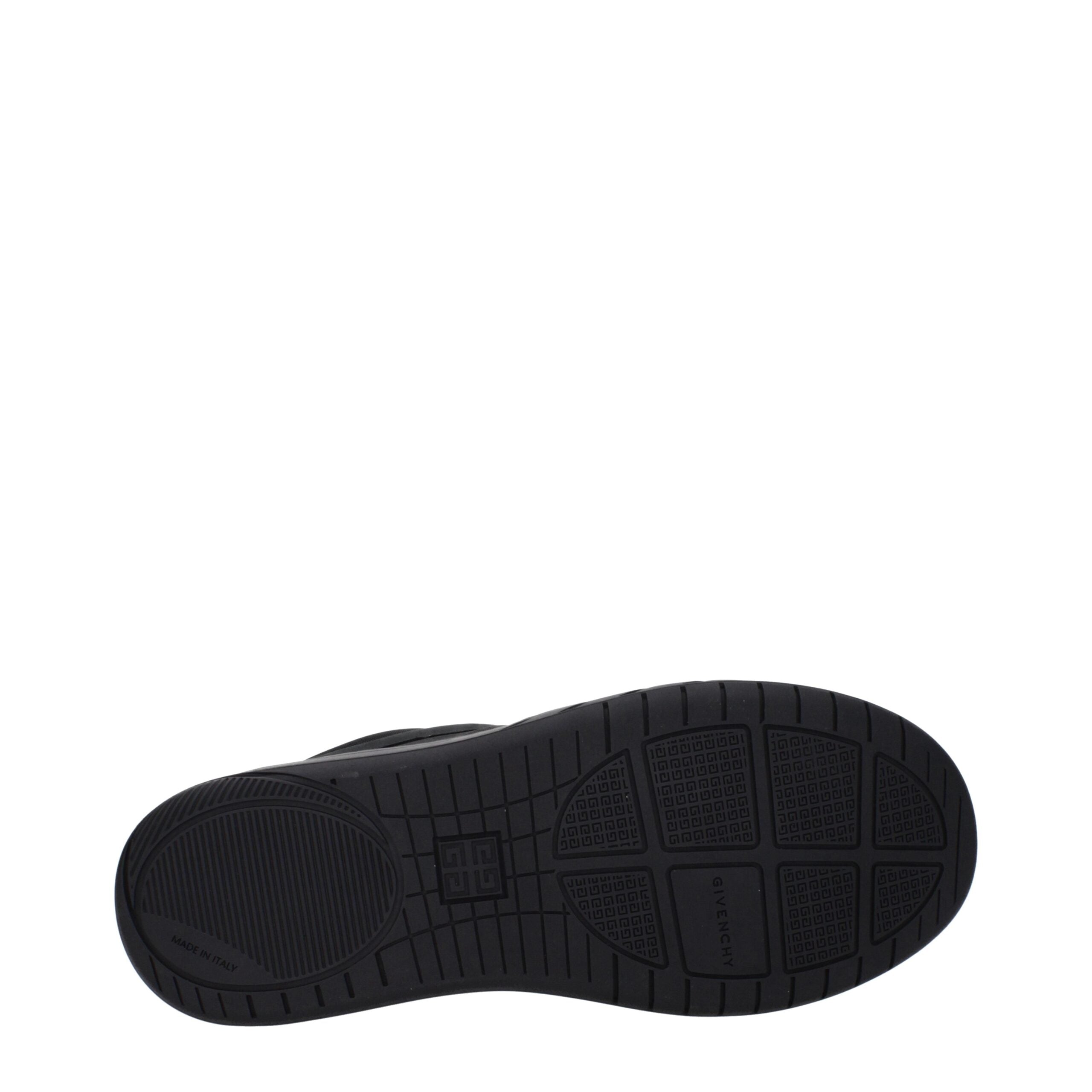 Schwarze Stoff-Sneaker mit niedrigem Schaft