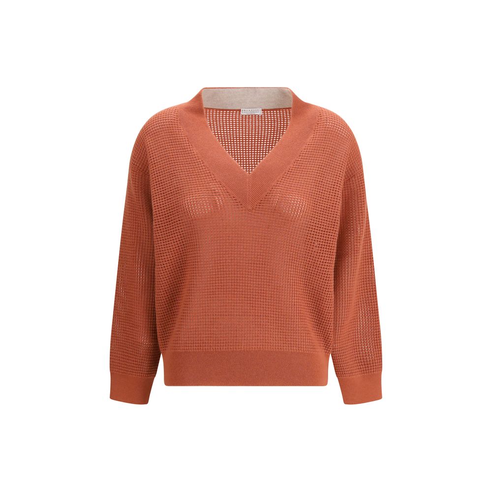 Mehrfarbiger Kaschmirpullover Brunello Cucinelli
