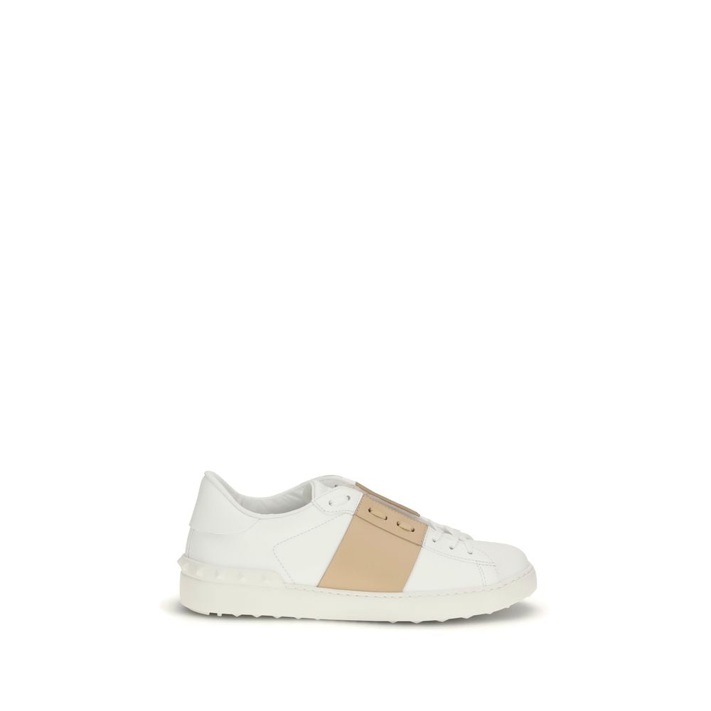 Weiße Low-Top-Sneaker aus Kalbsleder Bos Taurus