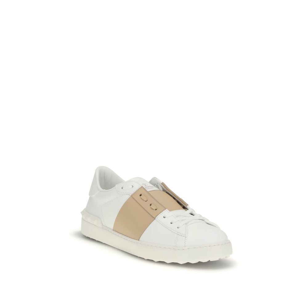 Weiße Low-Top-Sneaker aus Kalbsleder Bos Taurus