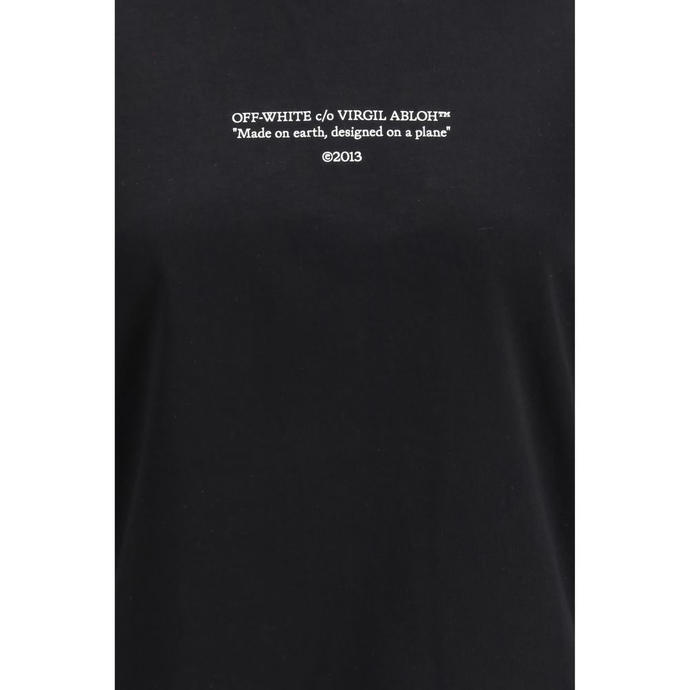 Schwarzes Baumwoll-T-Shirt