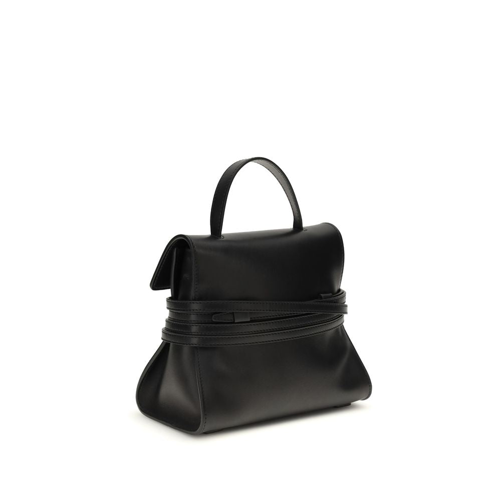 Schwarze Kalbsleder Bos Taurus Handtasche