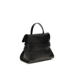 Schwarze Kalbsleder Bos Taurus Handtasche