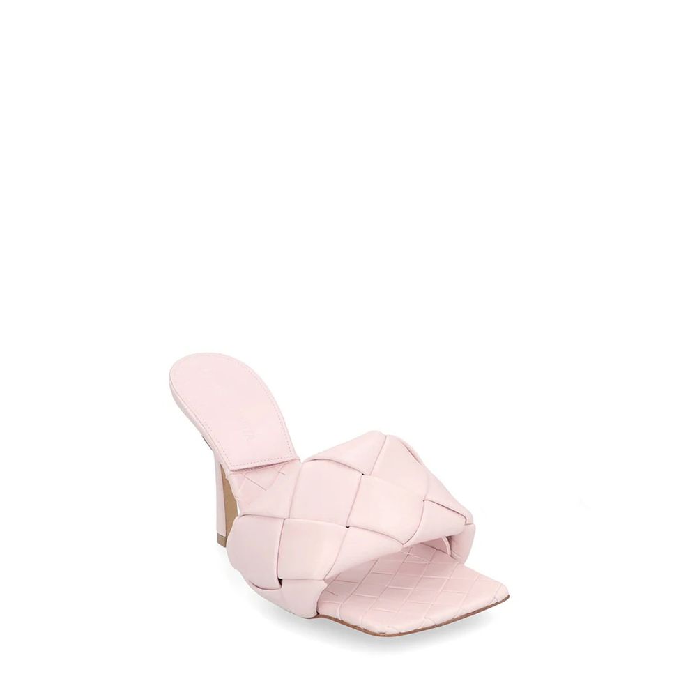 Mehrfarbige Leder-Mules
