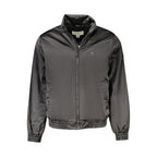 Schwarze Herrenjacke aus Polyester