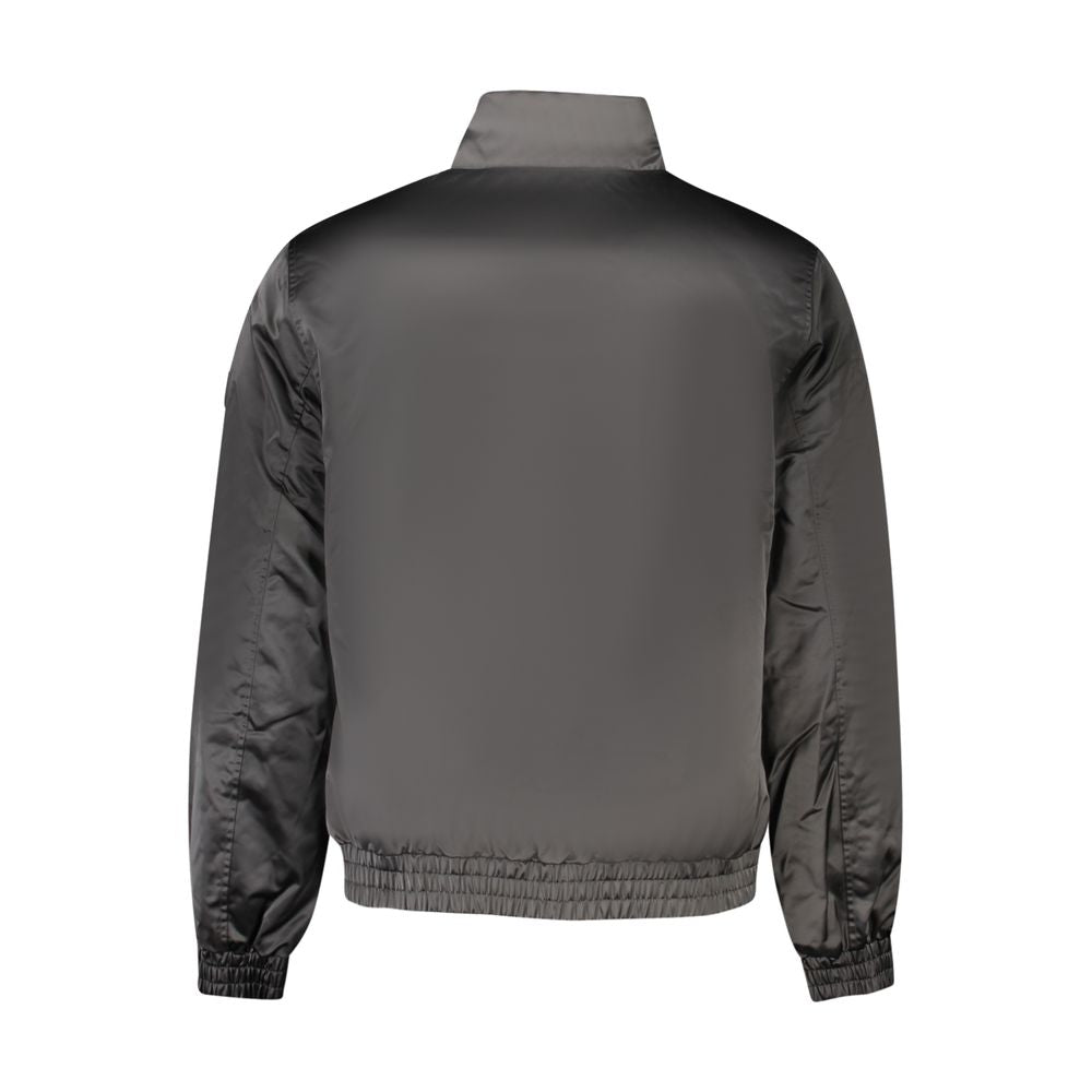 Schwarze Herrenjacke aus Polyester