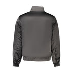 Schwarze Herrenjacke aus Polyester