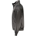 Schwarze Herrenjacke aus Polyester