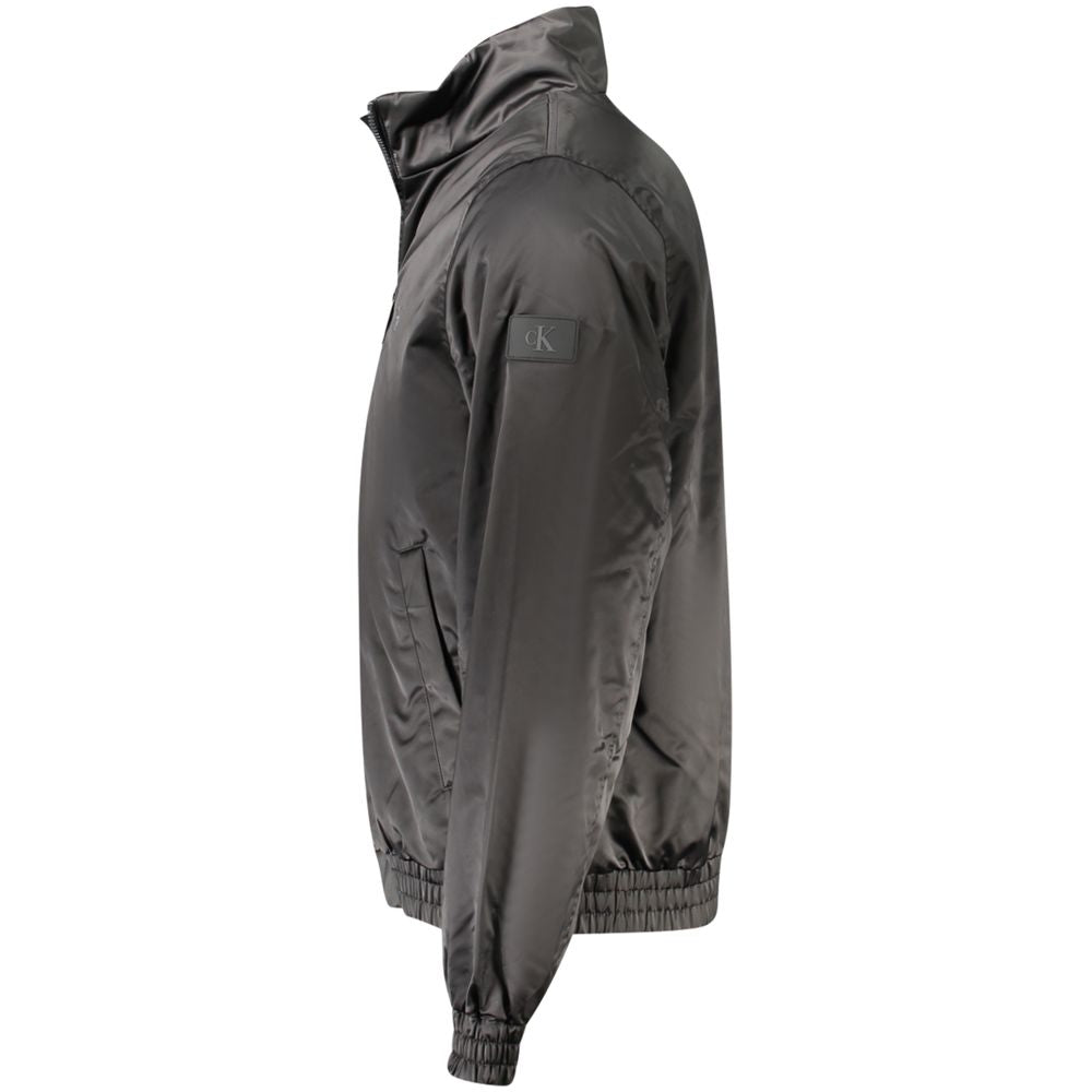 Schwarze Herrenjacke aus Polyester