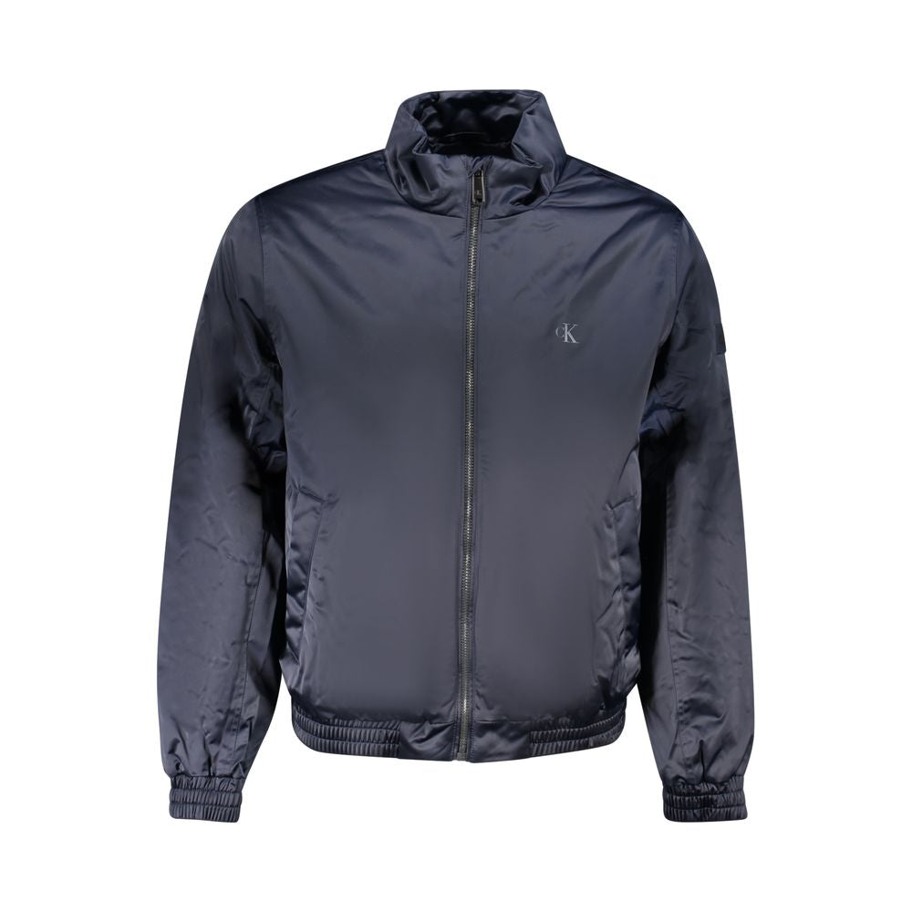Blaue Herrenjacke aus Polyester