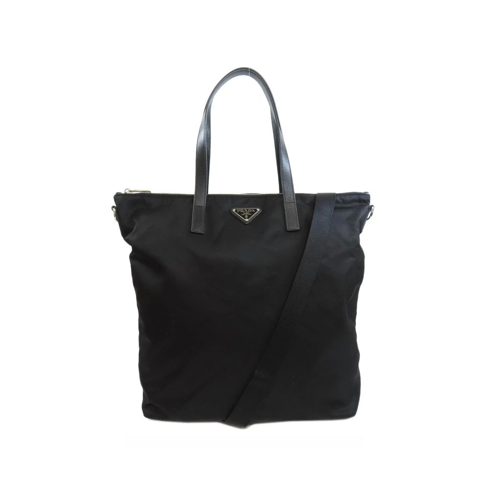 Schwarze Nylon-Tragetasche