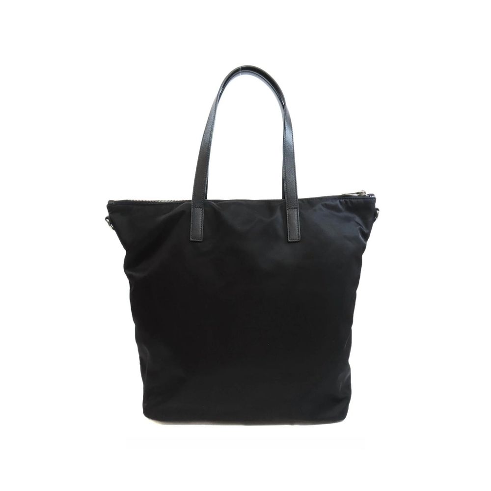 Schwarze Nylon-Tragetasche