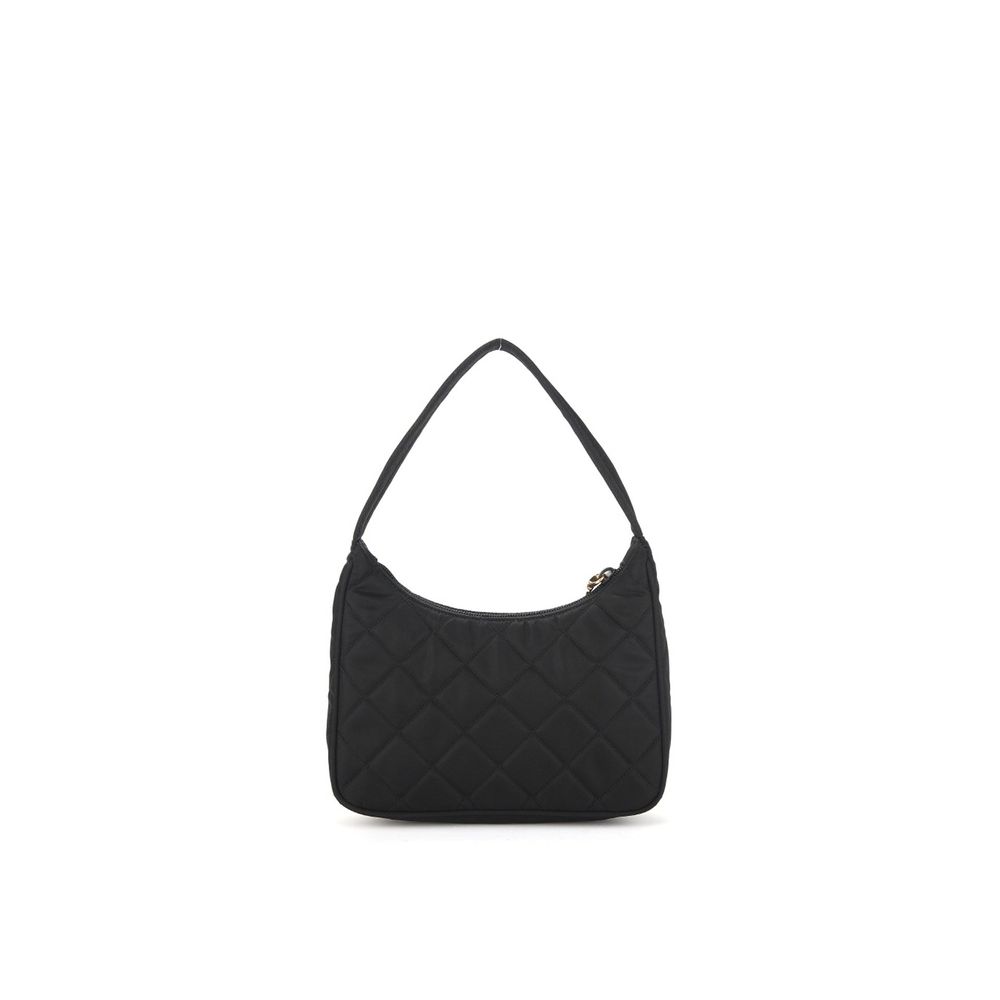 Schwarze Bos Taurus Kalbsleder Schultertasche
