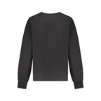 Schwarzer Baumwoll-Sweatshirt für Damen