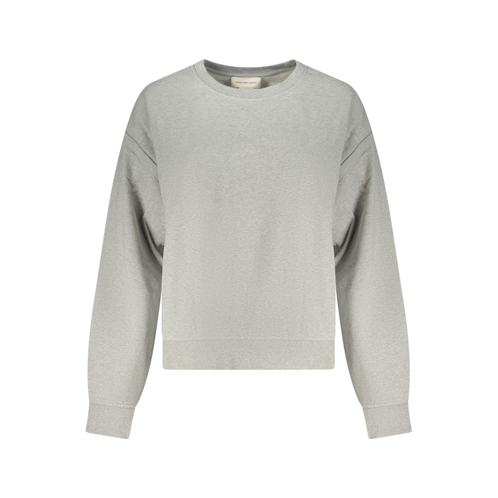 Grigio Baumwoll-Sweatshirt für Damen