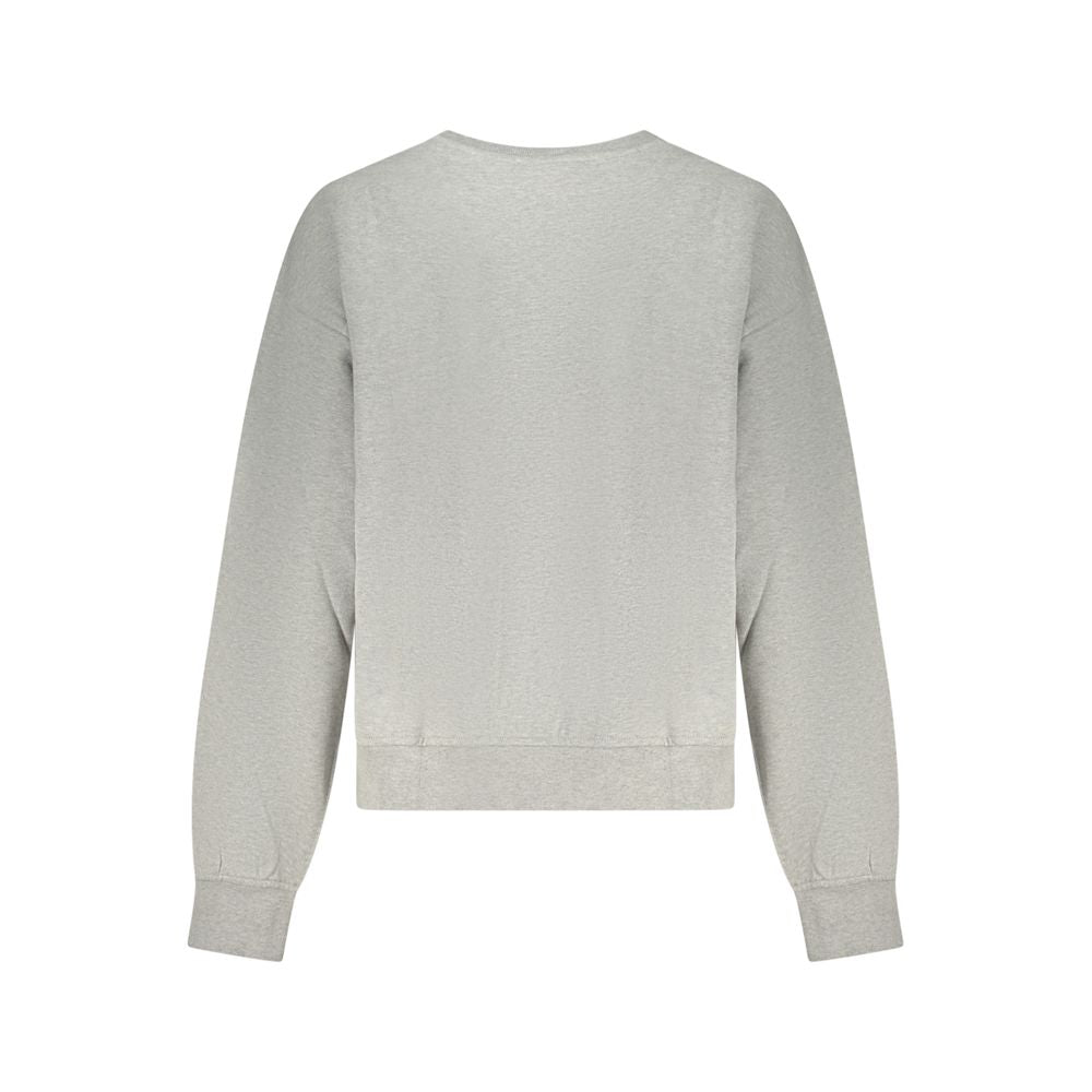Grigio Baumwoll-Sweatshirt für Damen