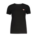 Schwarzes Baumwoll-T-Shirt