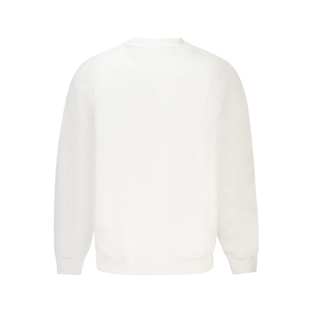Weißer Herren-Pullover aus Baumwolle