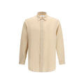 Beige Tencel Hemdbluse