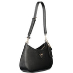 Schwarze Damen-Handtasche aus Polyethylen