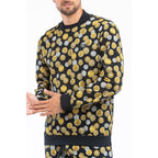 Schwarzer Baumwoll-Sweatshirt