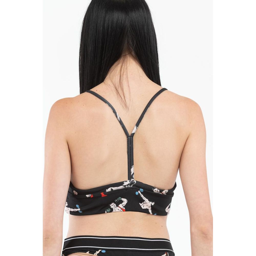 Schwarze Tanktops aus Polyester