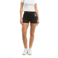 Schwarze Baumwollshorts
