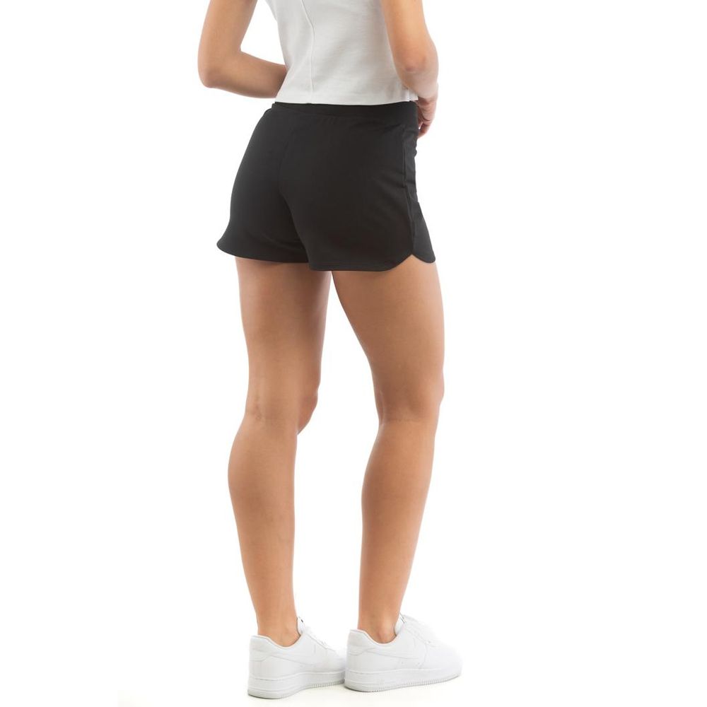 Schwarze Baumwollshorts