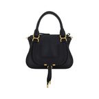 Schwarze Bos Taurus Kalbsleder Schultertasche