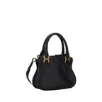 Schwarze Bos Taurus Kalbsleder Schultertasche