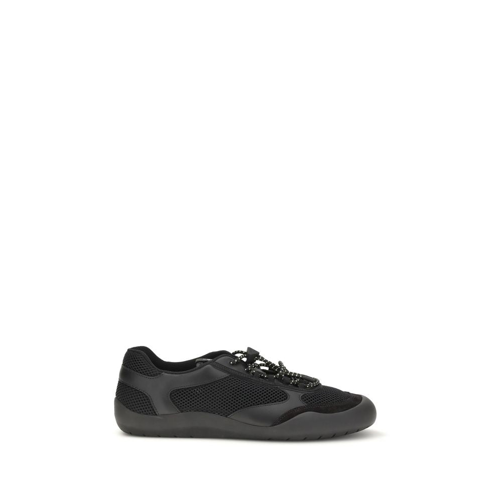 Schwarze Sneaker aus Polyester für sportliche Looks