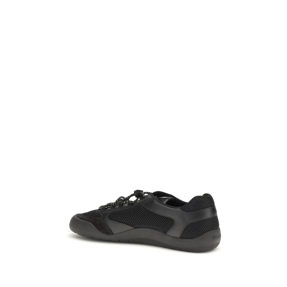 Schwarze Sneaker aus Polyester für sportliche Looks
