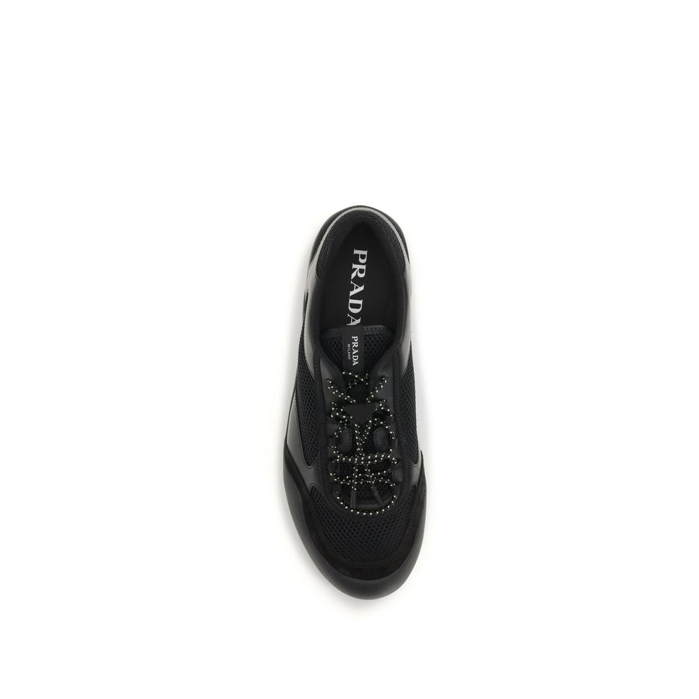 Schwarze Sneaker aus Polyester für sportliche Looks
