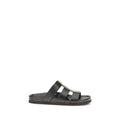 Schwarze Bos Taurus Sandalen aus Kalbsleder