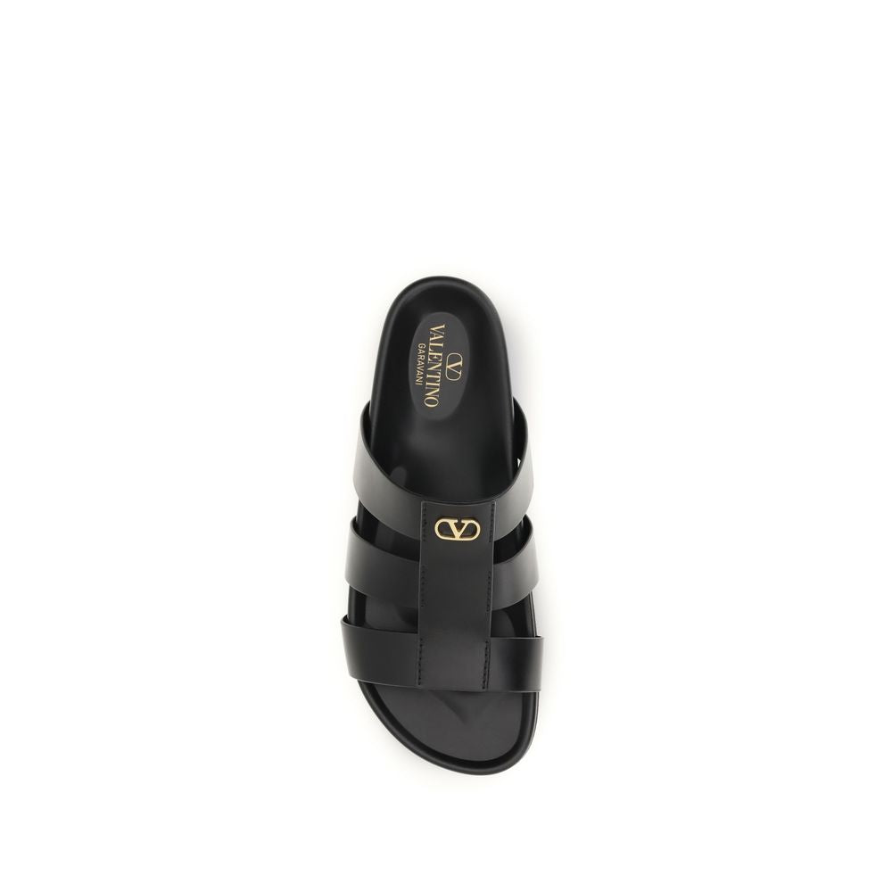 Schwarze Bos Taurus Sandalen aus Kalbsleder