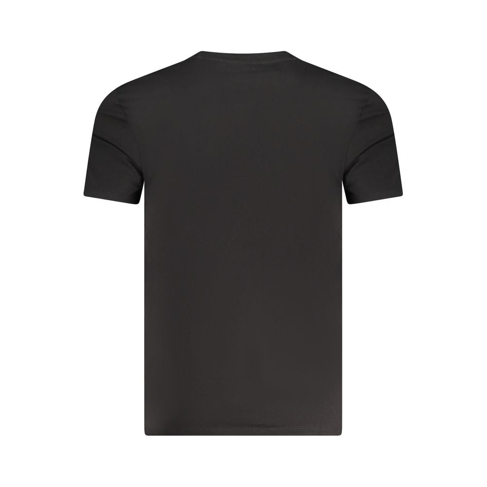Schwarzes Baumwoll-T-Shirt für Herren