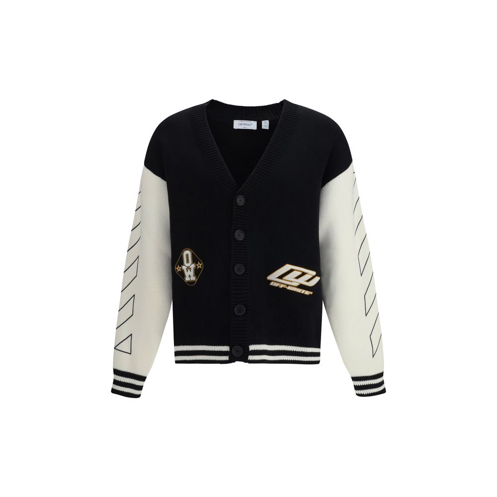 Schwarzer Baumwollcardigan