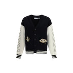Schwarzer Baumwollcardigan