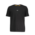 Schwarzes Baumwoll-T-Shirt für Herren