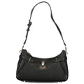 Schwarze Damen-Handtasche aus Polyurethan