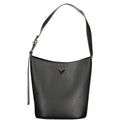 Schwarze Damen-Handtasche aus Polyurethan