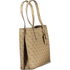 Damen-Handtasche aus beigem Polyurethan