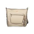 Beige Polyurethan Damentasche