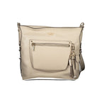 Beige Polyurethan Damentasche