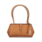 Damenhandtasche aus Polyurethan in Marrone