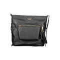 Schwarze Damen-Handtasche aus Polyurethan