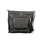 Schwarze Damen-Handtasche aus Polyurethan