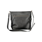 Schwarze Damen-Handtasche aus Polyurethan