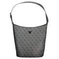 Schwarze Damen-Handtasche aus Polyurethan